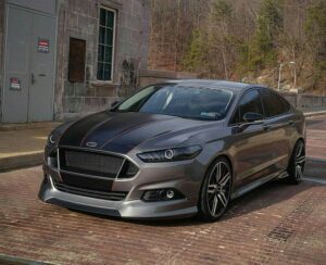 Gray Ford Fusion Rental Car in LA