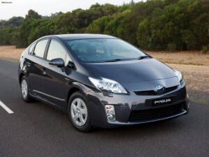 Black Prius car rental in LA